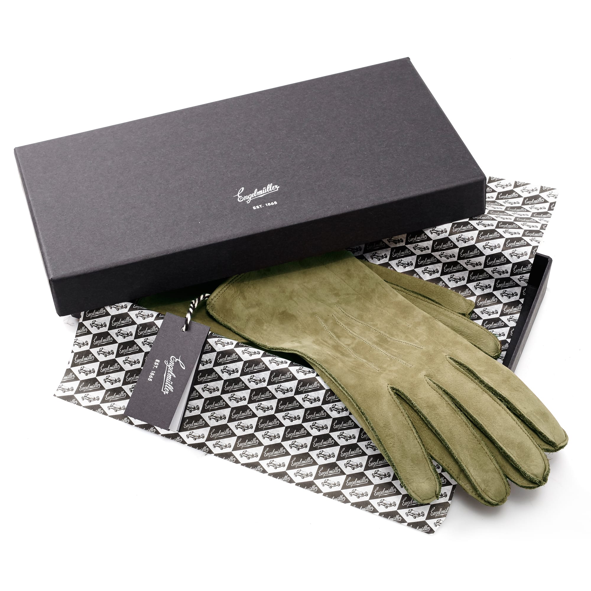 Engelmuller driving gloves silver arrows