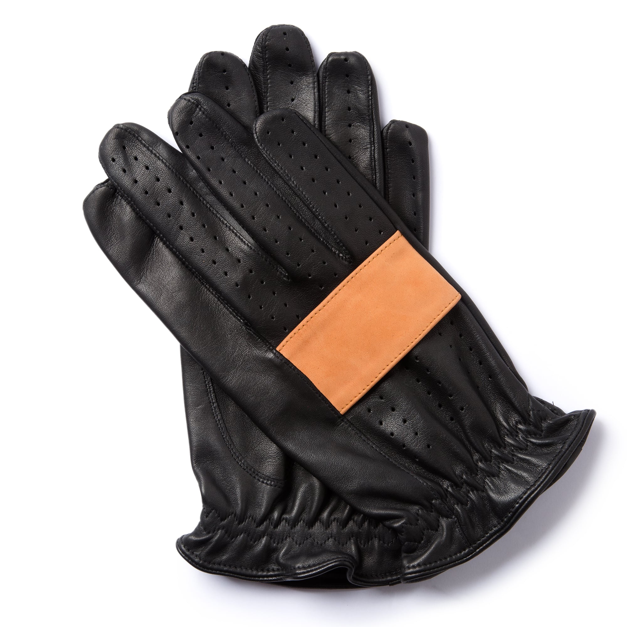 Engelmuller black leather driving gloves James Garner
