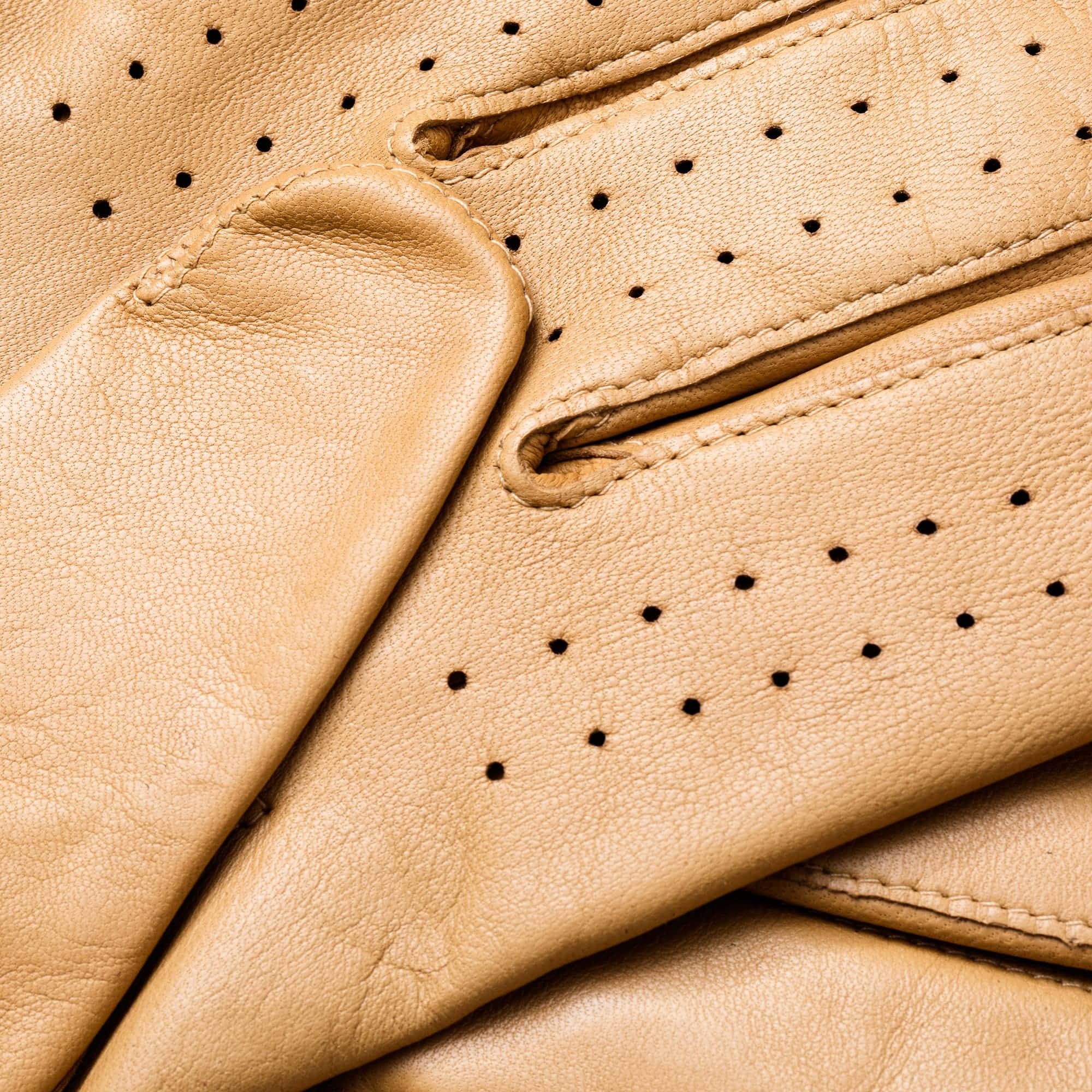 Engelmuller brown leather driving gloves Tazio Nuvolari